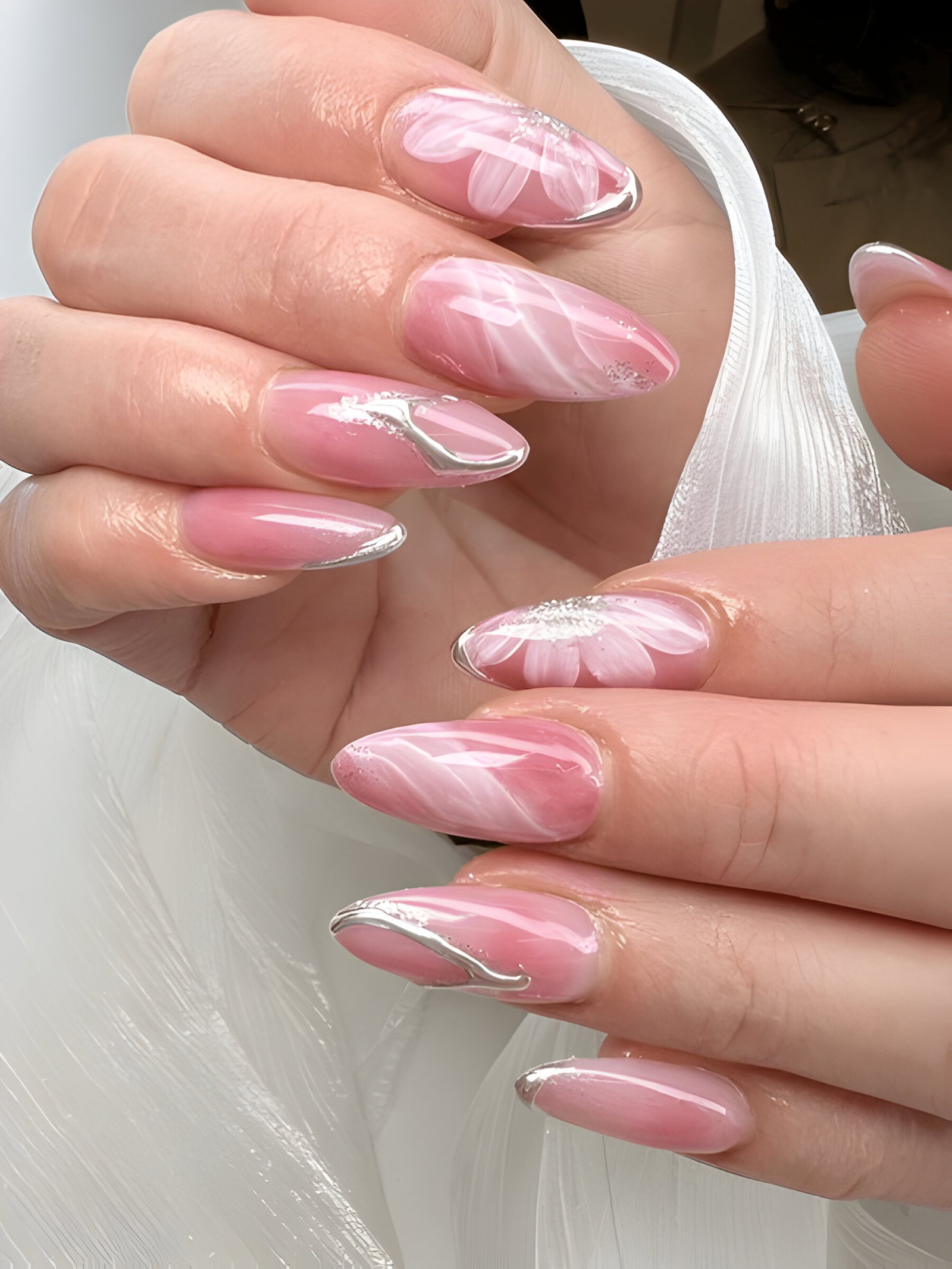 short almond nails designs